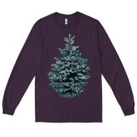 Plum Colorado Blue Spruce Long Sleeve Tee - RanaPortraitStore