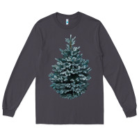 Smoke Colorado Blue Spruce Long Sleeve Tee - RanaPortraitStore