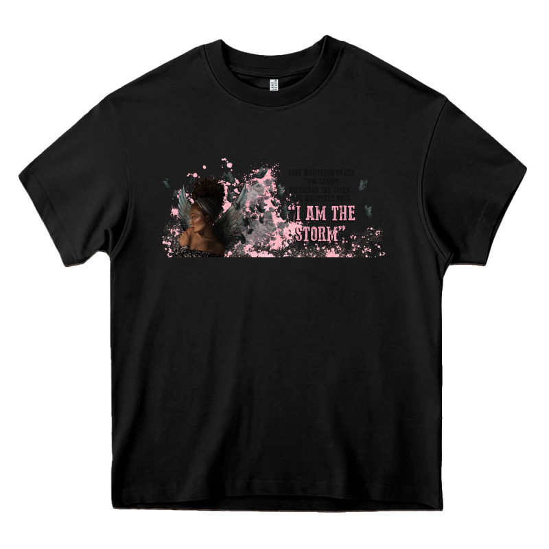 I Am The Storm With Girl And Butterflies Heavy Core Tee by TumblerDesignByShophia | Teevron