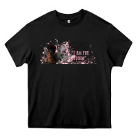 Black i am the storm with girl and butterflies Heavy Core Tee - TumblerDesignByShophia