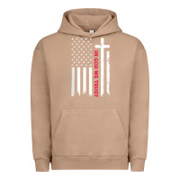 Pigment Burro in god we trust with patriotic vintage american flag t shirt Urban Hoodie - linhVisuals