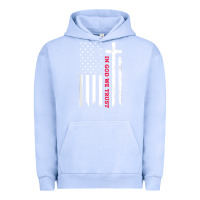 Pigment Grape Ice in god we trust with patriotic vintage american flag t shirt Urban Hoodie - linhVisuals
