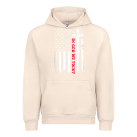 Sandshell in god we trust with patriotic vintage american flag t shirt Urban Hoodie - linhVisuals