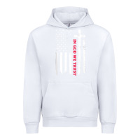 White in god we trust with patriotic vintage american flag t shirt Urban Hoodie - linhVisuals