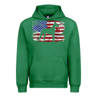 Emerald great dane vintage american flag t shirt Urban Hoodie - linhVisuals