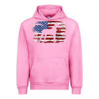 Fuchsia Pink great dane vintage american flag t shirt Urban Hoodie - linhVisuals