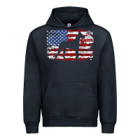 Navy great dane vintage american flag t shirt Urban Hoodie - linhVisuals
