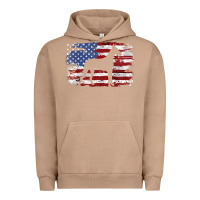 Pigment Burro great dane vintage american flag t shirt Urban Hoodie - linhVisuals