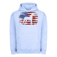 Pigment Grape Ice great dane vintage american flag t shirt Urban Hoodie - linhVisuals