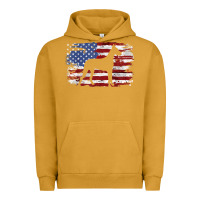 Pigment Peanut Butter great dane vintage american flag t shirt Urban Hoodie - linhVisuals