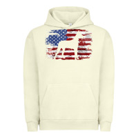 Pigment Pistachio great dane vintage american flag t shirt Urban Hoodie - linhVisuals