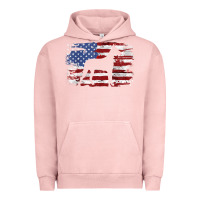 Pigment Salmon great dane vintage american flag t shirt Urban Hoodie - linhVisuals