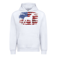 White great dane vintage american flag t shirt Urban Hoodie - linhVisuals