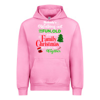 Fuchsia Pink family christmas vacation pajamas Urban Hoodie - linhVisuals