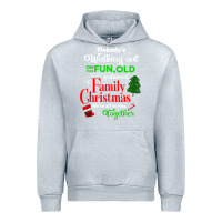 Heather Grey family christmas vacation pajamas Urban Hoodie - linhVisuals