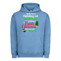 Pigment Pebble Blue family christmas vacation pajamas Urban Hoodie - linhVisuals