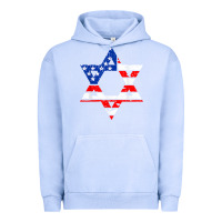 Pigment Grape Ice hanukah american flag star of david   jewish chanukah t shirt Urban Hoodie - linhVisuals