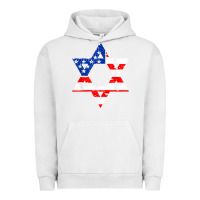 Pigment Lunar Rock hanukah american flag star of david   jewish chanukah t shirt Urban Hoodie - linhVisuals