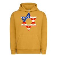 Pigment Peanut Butter hanukah american flag star of david   jewish chanukah t shirt Urban Hoodie - linhVisuals
