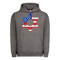 Pigment Tornado hanukah american flag star of david   jewish chanukah t shirt Urban Hoodie - linhVisuals