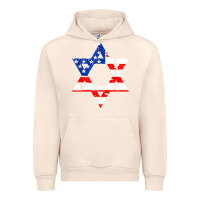 Sandshell hanukah american flag star of david   jewish chanukah t shirt Urban Hoodie - linhVisuals