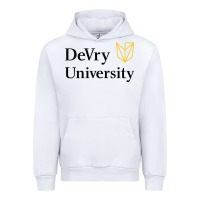 White devry advantage academy vectorized Urban Hoodie - linhVisuals