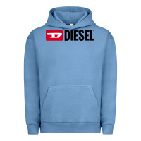 Pigment Pebble Blue Diesel Urban Hoodie - linhVisuals