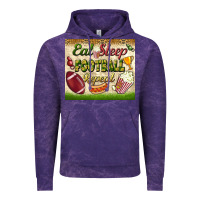Cloud Purple eat sleep football repeat tumbler Vintage Hoodie - BundleAndBundleShop