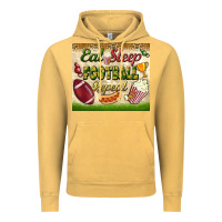 Vintage Mustard eat sleep football repeat tumbler Vintage Hoodie - BundleAndBundleShop