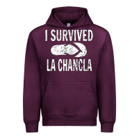 Mauve Wine I survived la chancla Urban Hoodie - linhVisuals