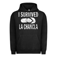 Pigment Black I survived la chancla Urban Hoodie - linhVisuals