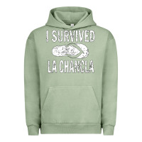 Pigment Oil Green I survived la chancla Urban Hoodie - linhVisuals