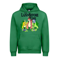 Emerald land before time pastel dinosaur friends Urban Hoodie - linhVisuals