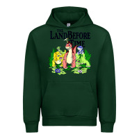 Forest Green land before time pastel dinosaur friends Urban Hoodie - linhVisuals