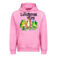 Fuchsia Pink land before time pastel dinosaur friends Urban Hoodie - linhVisuals
