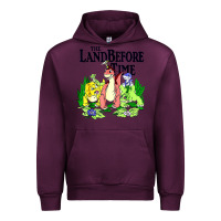 Mauve Wine land before time pastel dinosaur friends Urban Hoodie - linhVisuals