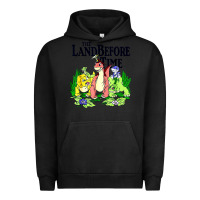Pigment Black land before time pastel dinosaur friends Urban Hoodie - linhVisuals