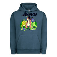 Pigment Midnight Navy land before time pastel dinosaur friends Urban Hoodie - linhVisuals
