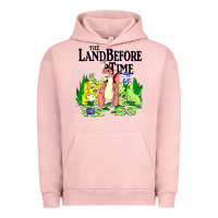 Pigment Salmon land before time pastel dinosaur friends Urban Hoodie - linhVisuals