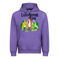 Tulip land before time pastel dinosaur friends Urban Hoodie - linhVisuals