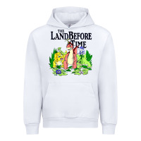 White land before time pastel dinosaur friends Urban Hoodie - linhVisuals