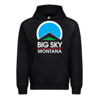 Black big sky montana Urban Hoodie - linhVisuals