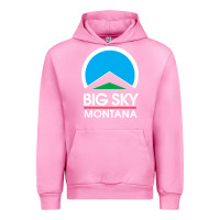 Fuchsia Pink big sky montana Urban Hoodie - linhVisuals