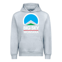 Heather Grey big sky montana Urban Hoodie - linhVisuals