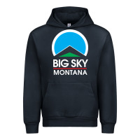 Navy big sky montana Urban Hoodie - linhVisuals
