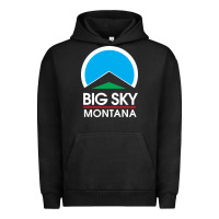Pigment Black big sky montana Urban Hoodie - linhVisuals
