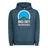Pigment Midnight Navy big sky montana Urban Hoodie - linhVisuals