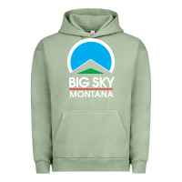 Pigment Oil Green big sky montana Urban Hoodie - linhVisuals