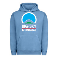 Pigment Pebble Blue big sky montana Urban Hoodie - linhVisuals