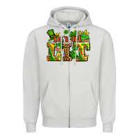 Dove Grey st patricks lets get lit Zipper Hoodie - AdoDesignShop